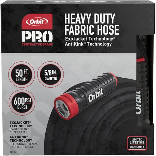 Orbit Pro ExoJacket Heavy Duty Water Hose (50-Foot x 5/8-Inch)