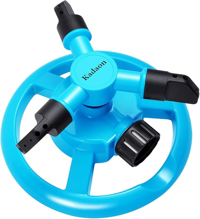 Kadaon Lawn Sprinkler Automatic Garden Water Sprinklers Lawn Irrigation System Large Area Coverage Rotation 360 Degree