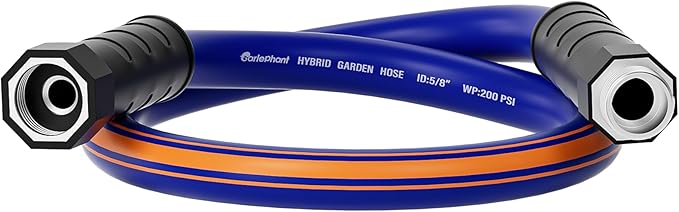 garden leader hose 3 ft x 5/8", Male to Female Fittings, Hose Reel Leader Hose, short water hose with Swivel Handle