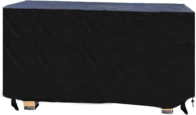 Outdoor Coffee Table Cover,48"(L) x 24"(W) x 28"(H),Outdoor Lawn Waterproof Garden Furniture Cover,Durable Windproof, Fits Rectangle Patio Table