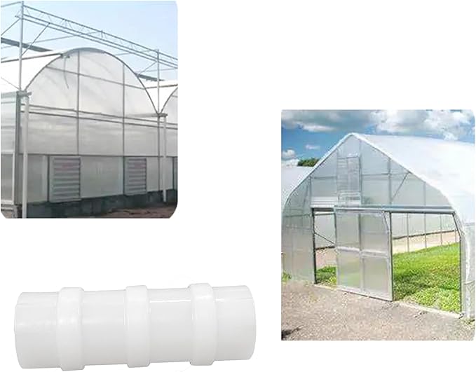 FDXGYH 20 Pcs Greenhouse Film Clamps ABS Snap ClampTube Clip Garden Buildings Tube Clip for 1/2" PVC Pipe（White）