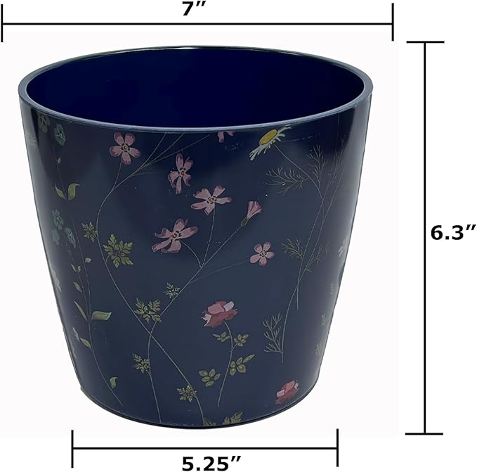 7” Self-Watering Pot – Eco-Friendly Bamboo Planter, Biodegradable & Plastic-Free, Indoor/Outdoor Plant Pot with Built-in Water Well for Healthy Root Growth