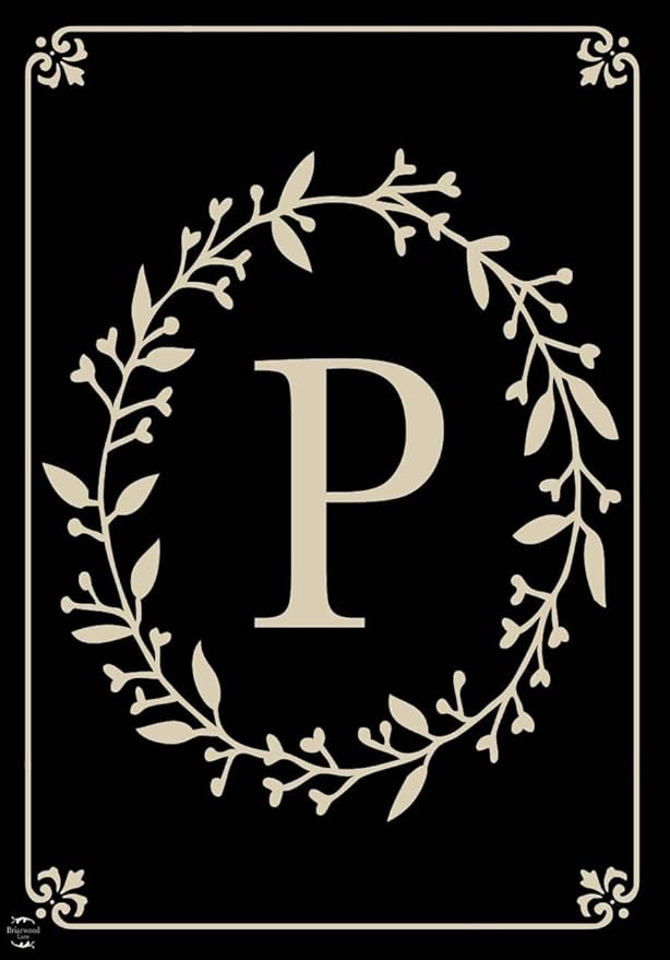 Briarwood Lane Classic Monogram Letter P Garden Flag