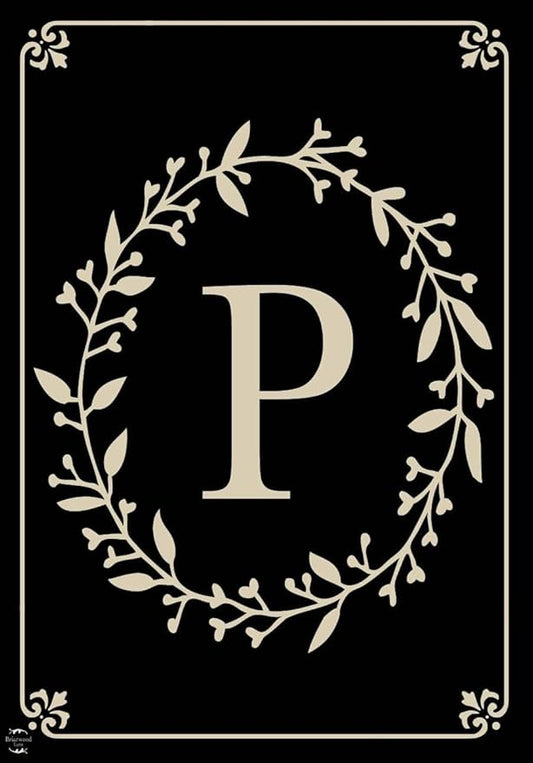 Briarwood Lane Classic Monogram Letter P Garden Flag