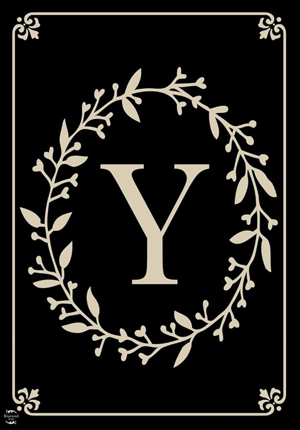 Briarwood Lane Classic Monogram Letter Y Garden Flag