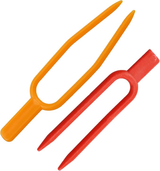 Haidong-Gardening Plant Fixing Clips Reusable Garden Strawberry Fork Used for Fixing Vines Such as Flowers, Strawberries and Watermelons (120 Each for red and Orange) -240PCS