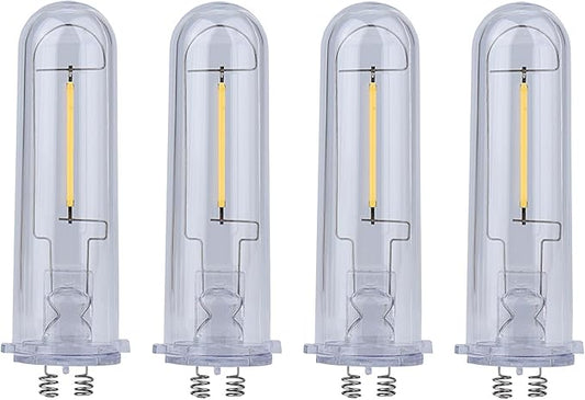 yongjia Outdoor Solar Light Replacement Bulb, Hampton Bay Replacement Bulb, Solar Garden Light Replacement Bulb, Warm White (4pcs)