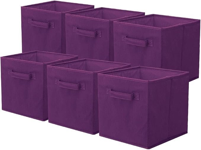 ShellKingdom Storage Bins, Foldable Fabric Storage Cubes And Cloth Storage