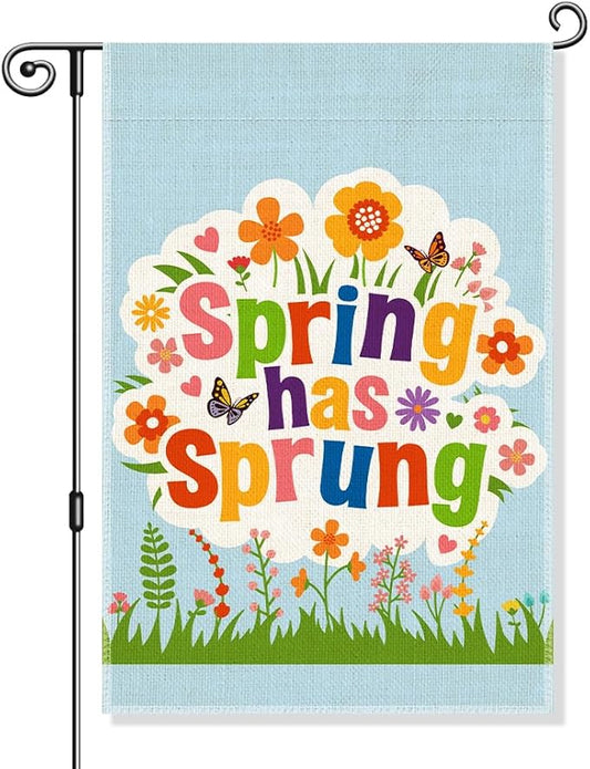 Garden Flag, Funny Welcome Yard Flag for Outside, Religious Garden Gifts, Christian Yard Sign Home Décor, Christian Bible Musical Notes Flag (Blue2)