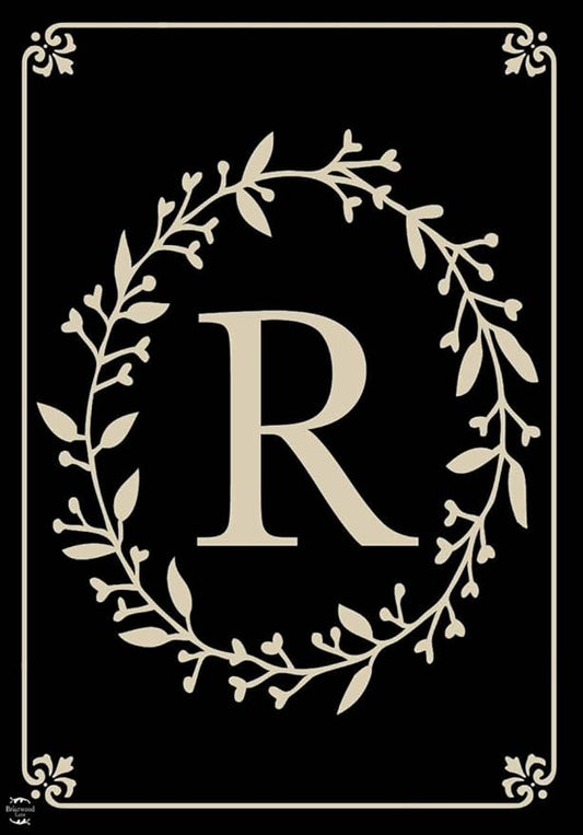 Briarwood Lane Classic Monogram Letter R Garden Flag