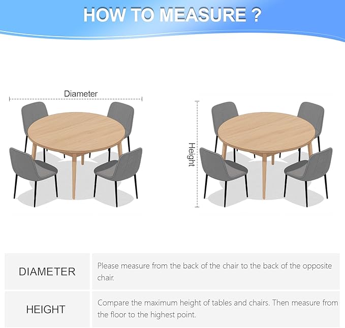 Patio Furniture Set Cover Waterproof, Heavy Duty Patio Table Cover Round, Large Outdoor Furniture Covers for Patio Furniture, Outdoor Table and Chair Set Cover, 96"Dia x 28"H, Black