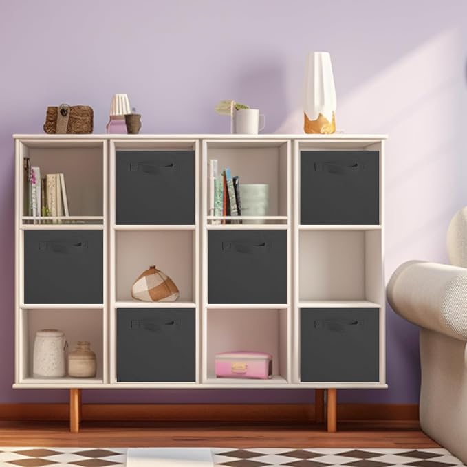 ShellKingdom Storage Bins, Foldable Fabric Storage Cubes And Cloth Storage