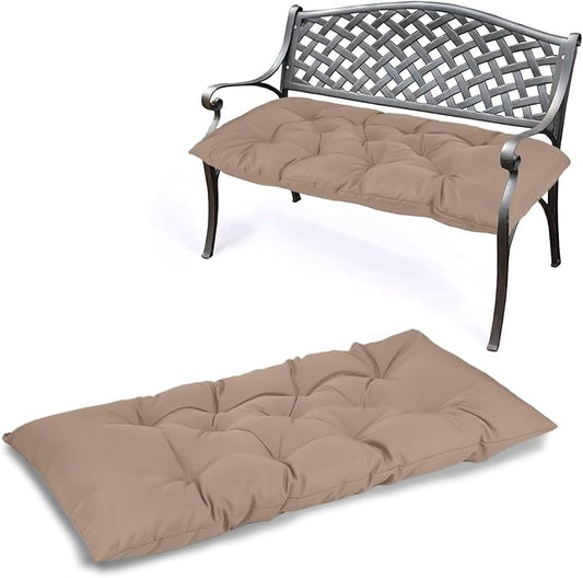 Yddsky 59 inch Indoor/Outdoor Bench Cushion, Swing Cushion,2/3 seat Thick Outdoor Garden Bench Seat Cushion Backrest Waterproof Bench Pad (59 X 19.6 in Kihaki)