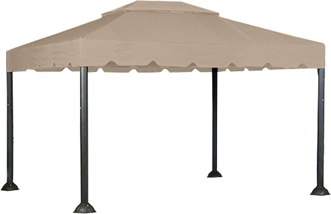 Garden Winds Replacement Canopy for The 10 x 12 Garden House Gazebo - Standard 350 - Beige