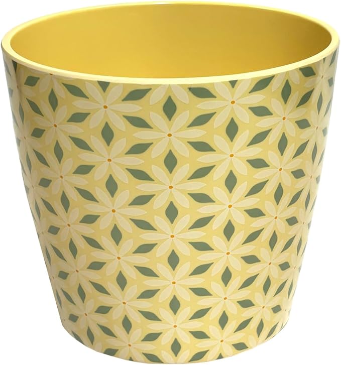 7” Self-Watering Pot – Eco-Friendly Bamboo Planter, Biodegradable & Plastic-Free, Indoor/Outdoor Plant Pot with Built-in Water Well for Healthy Root Growth