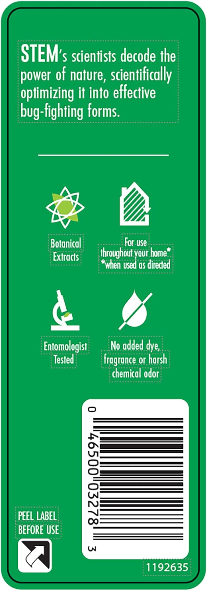 STEM Kills Ants, Roaches and Flies: Plant-Based Active Ingredient Bug Spray, Botanical Insecticide for Indoor and Outdoor Use; 12 fl oz (Pack of 1)