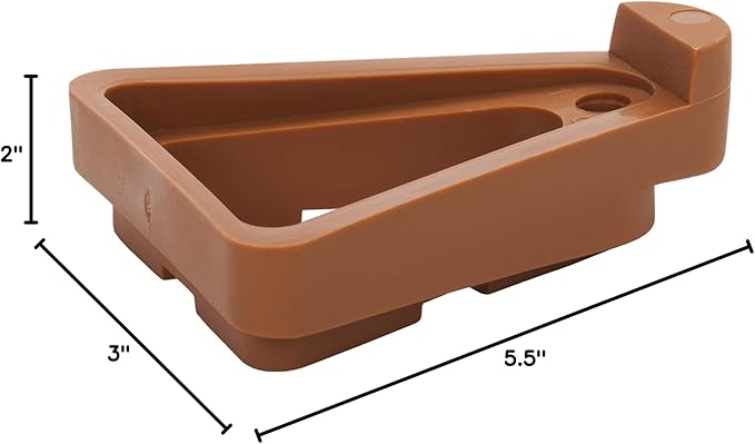 Bosmere Pot Toes, Plant Pot Risers for Indoor and Outdoor, Prevent Stains and Rotting on Wood, Cement, and Tile, Terra-cotta (Pack of 6)