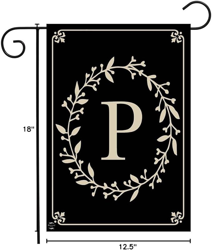 Briarwood Lane Classic Monogram Letter P Garden Flag