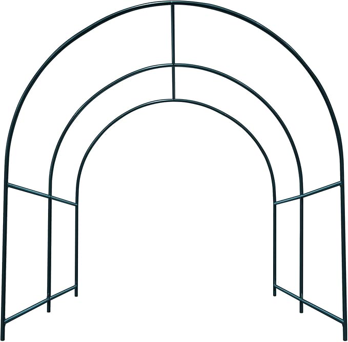 Strong Camel Steel Garden Arch Metal Garden Arch Multi-Size Climbing Plants Arch Arbor (8.2'x 7' x 7.2')