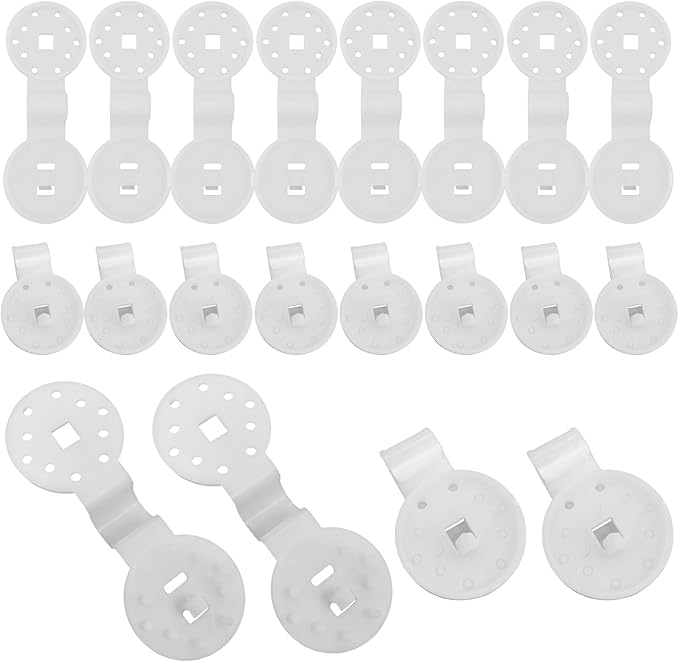 20pcs Shade Cloth Heavy Duty Lock Grip 1.5in White Plastic Clip Garden Sun Shade Fixed Clamp Outdoor Sunshade Net Fixing Clip for Garden Sunshade Net Anti Bird Netting