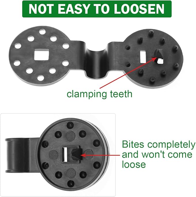 100Pcs Shade Cloth Clips - Black Round Plastic Sun Shade Clip,Shade Cloth Heavy Duty Lock Grip for Sun Shade Net,Gardening Shade Cloth,Anti Bird Netting Windproof Awning Clamp
