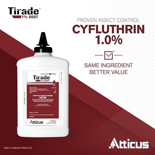Atticus Tirade 1% Dust Insecticide (1.25lb) - Control Wasps, Bees, and More | Ready-to-Use Cyfluthrin Dusting Powder, Indoor and Outdoor Pest Control, Hornets, Ants, Bed Bug, Yellowjacket Killer