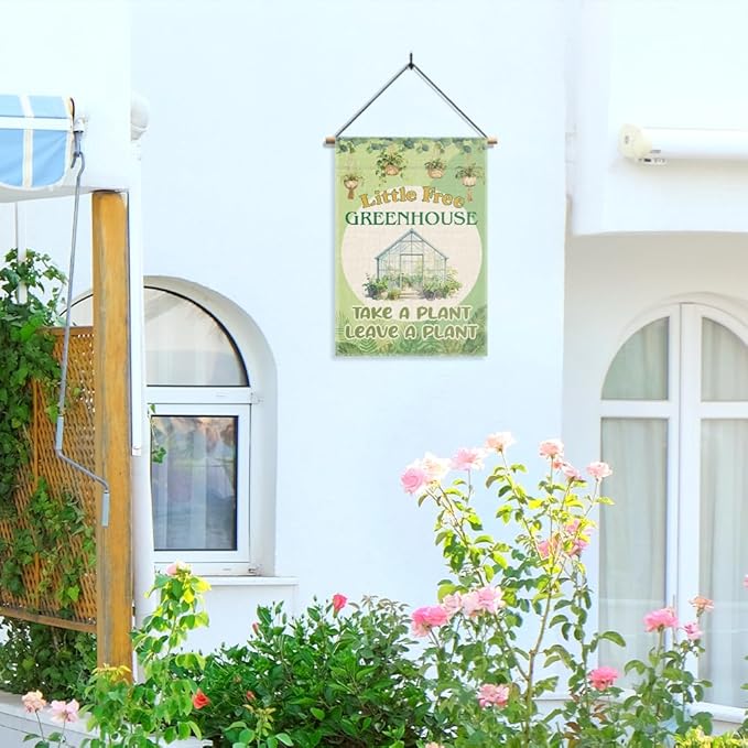 Garden Flag, Funny Welcome Yard Flag for Outside, Religious Garden Gifts, Christian Yard Sign Home Décor, Christian Bible Musical Notes Flag (Green2)