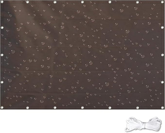 Sun Shade Sail 6'6"x6'6" Waterproof Shade Cloth Canopy Sunshade Camping Tarps Tent Cover with Grommets for Backyard Yard Deck Patio Pergola Garden Outdoor