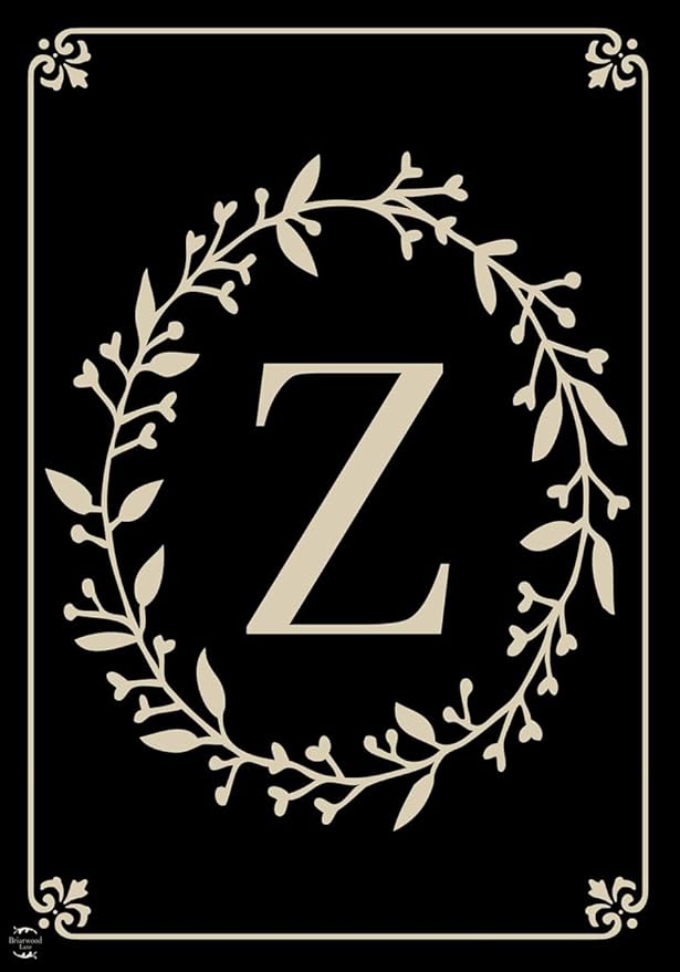 Briarwood Lane Classic Monogram Letter Z Garden Flag