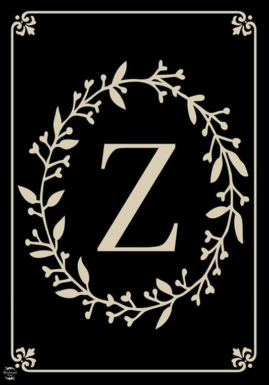 Briarwood Lane Classic Monogram Letter Z Garden Flag