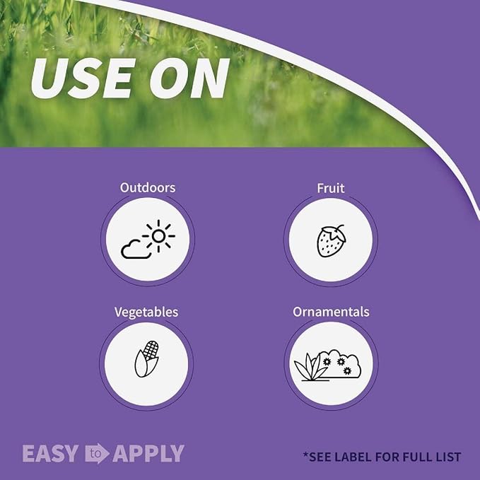 Bonide Malathion Insect Control, 32 oz Ready-to-Mix Concentrate Bug & Spider Mite Killer for Outdoor Garden Use