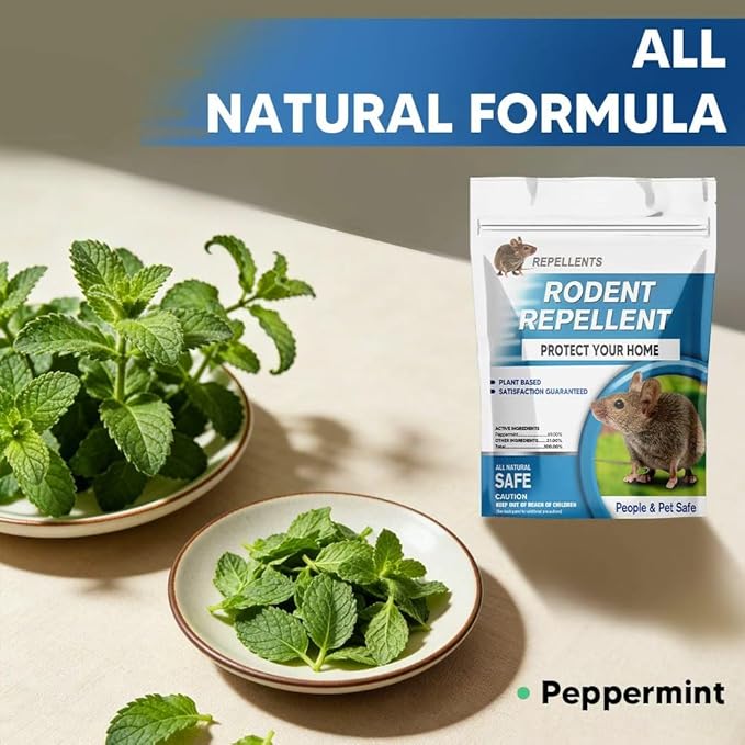 CONKAT Rodent Repellent Indoor, Mice Repellent, Rat Repellent for Outside, Peppermint Balls for Mice, Safe for Kids and Pets, Mouse Repellent Indoor/Outdoor– 7 Packs