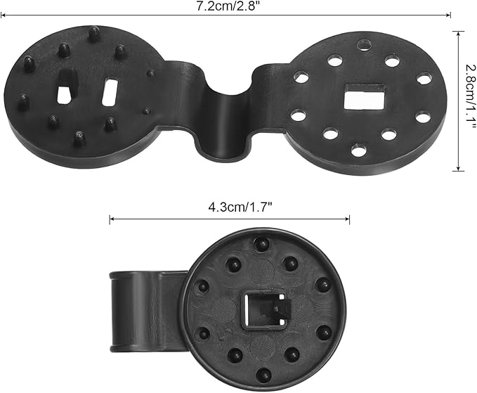 PATIKIL 100Pcs Shade Cloth Clips, Durable Plastic Lock Grip Sun Shade Small Fixing Clip for Outdoor Garden Agricultural Greenhouse Anti Bird Netting, Black