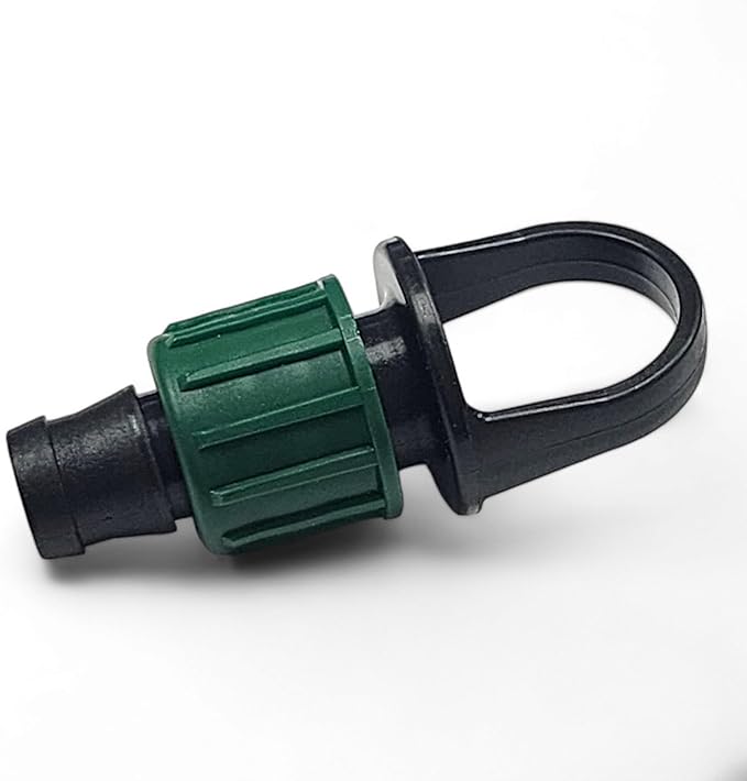 USA MADE - 5 PACK PREMIUM Drip Tape Irrigation Tubing End Plug With Pull (5/8" - 1/2" or .625" - .645") Universal Perma-Loc Connector Barbed Locking Fitting - Fits All Brands 16mm Drip Tape AG Tubing