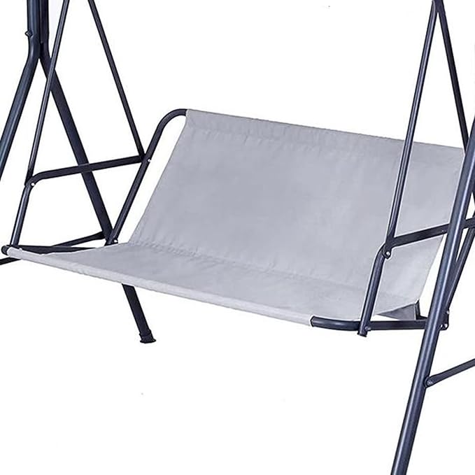 Swing Seat Cover - 600D Thickened Oxford Waterproof Chair Bench Replacement Cover for 2/3 Seat Patio Garden Swing (Grey, XXL - 58.3x19.7x19.7in)