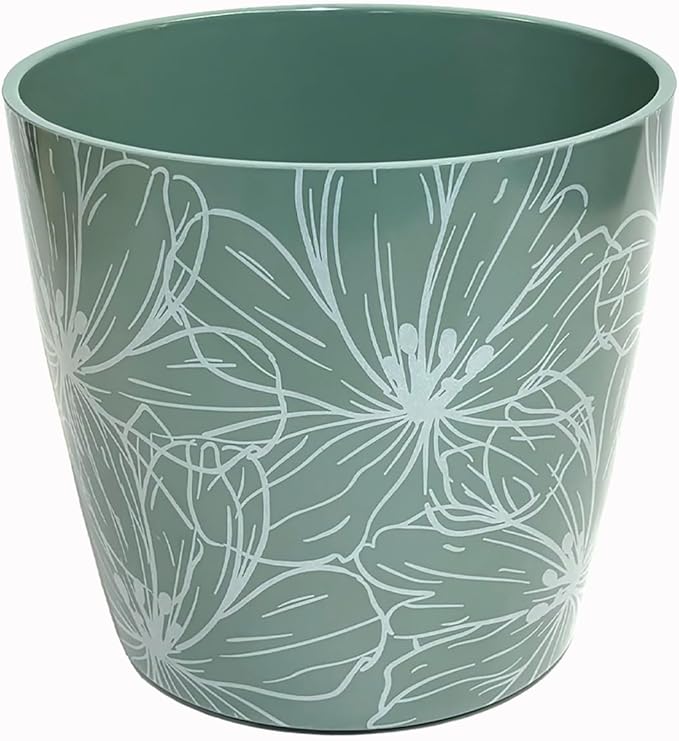 7” Self-Watering Pot – Eco-Friendly Bamboo Planter, Biodegradable & Plastic-Free, Indoor/Outdoor Plant Pot with Built-in Water Well for Healthy Root Growth