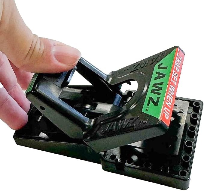 JAWZTM Plastic Mouse Traps Packed Bulk, Packed 6 per Case | No-Touch Disposal; Accepts Solid or Liquid Bait; Trap-Set Indicator; For Indoor Mouse Control; 6-Pack