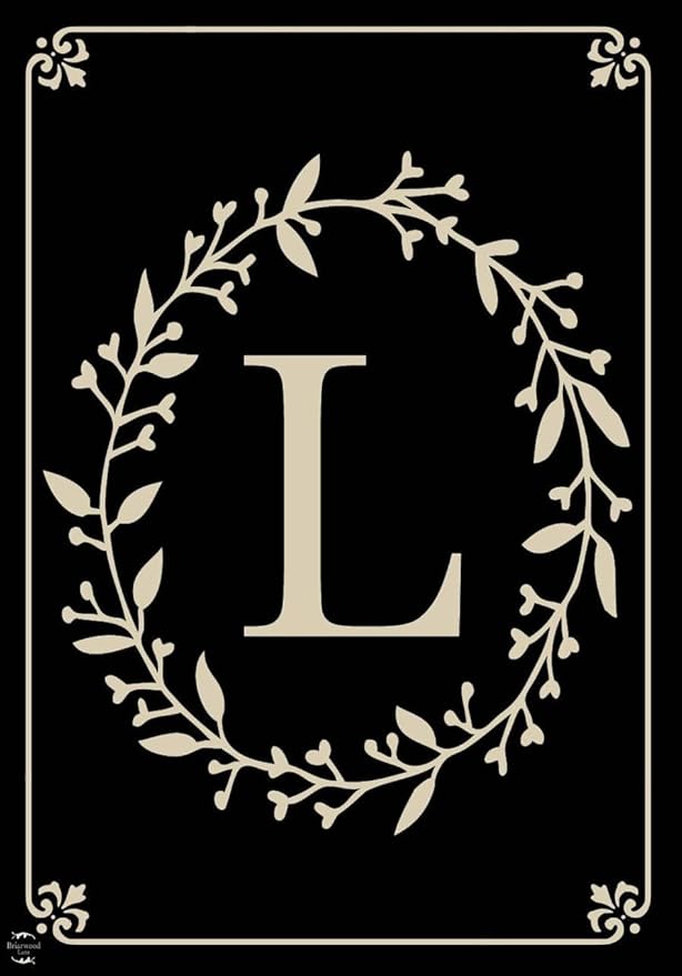 Briarwood Lane Classic Monogram Letter L Garden Flag
