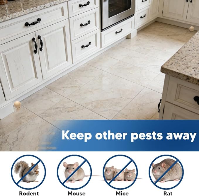 CONKAT Rodent Repellent Indoor, Mice Repellent Indoor, Peppermint Mouse Repellent Outdoor, Rat Repellent, Keep Mice/Rats/Rodents Away from House, Garage, Car Engine, Safe for Kids and Pets – 10 Packs