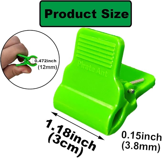 Greenhouse Clamps for 0.157-0.472inch Greenhouse Hoops(Fiberglass Support Hoops),Plant Support.for Fixing Plant Cover,Plastic Sheeting,Film Row Cover,Garden net.（30pcs)