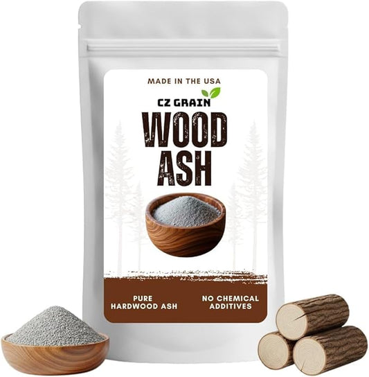 1 Pound Pure Hardwood Ash – Double Sifted for Consistent Quality – All-Natural, No Additives – Resealable Bag – Garden, Soil and Chicken Dust Bath Booster – Made in the USA (16 Ounce)
