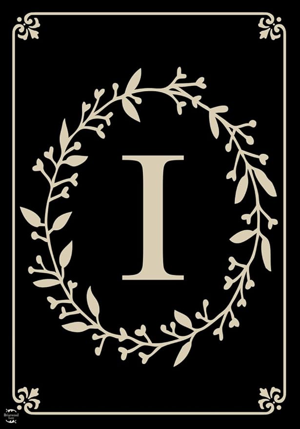 Briarwood Lane Classic Monogram Letter I Garden Flag