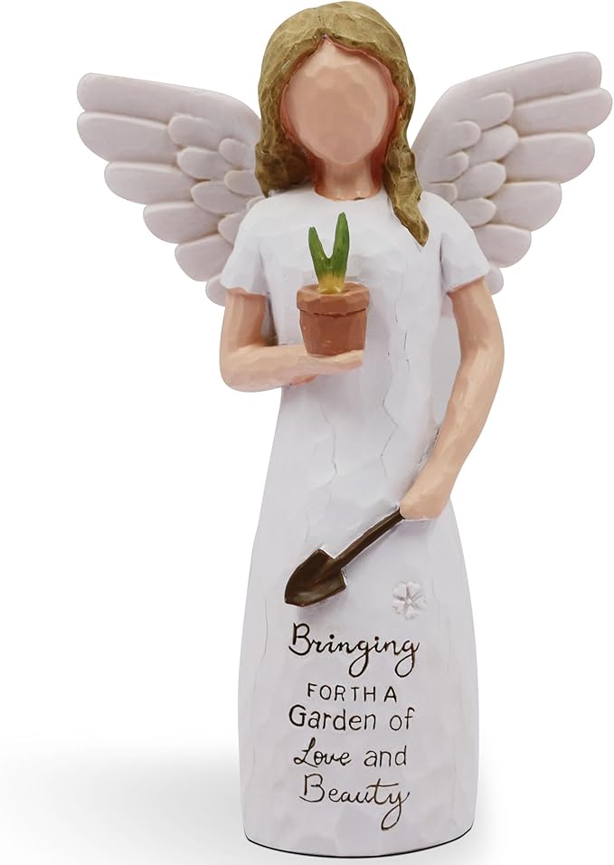 Gardening Gifts for Women, Gift for Gardeners Woman, Garden Gifts Women, Unique Gardening Gift, Garden Angel, Sculpted Hand-Painted Angel Figurine