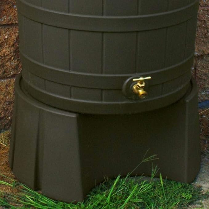 Good Ideas RW50ST-OAK 50-Gallon Rain Wizard Stand, Oak