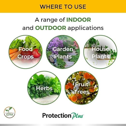 Environmental Plant Management Protection Plus Ready To Use | Oil-Free Contact Insecticide for Plants | Kill Aphids, Whiteflies, Spider Mites & Other Soft-Bodied Pests | Natural | Indoor & Outdoor Use