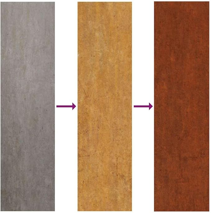 Corten Steel Planter Box with Rustic Finish for Outdoor Garden and Balcony Decoration, Durable Weather-Resistant Construction, Minimalist Style, 4-Piece Set