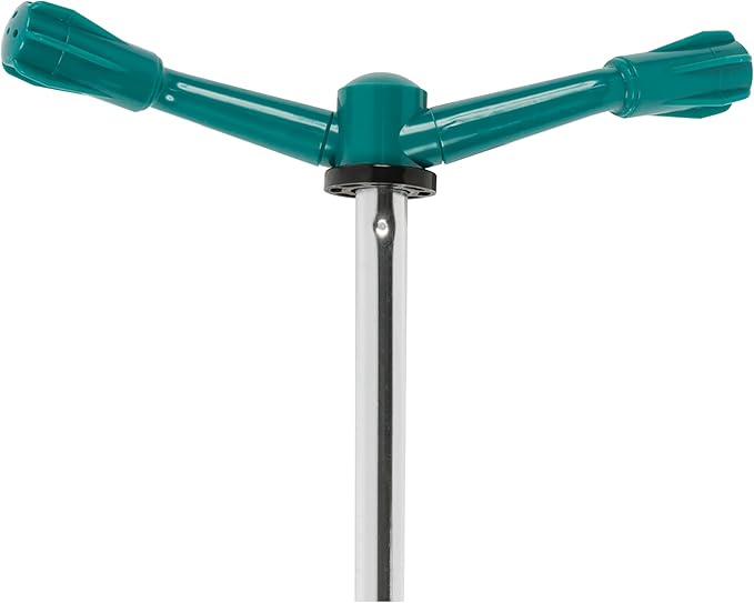 Gilmour Medium Coverage Elevated Sprinkler, Garden Sprinkler on Telescoping Pole, 360 Degree Garden Watering System