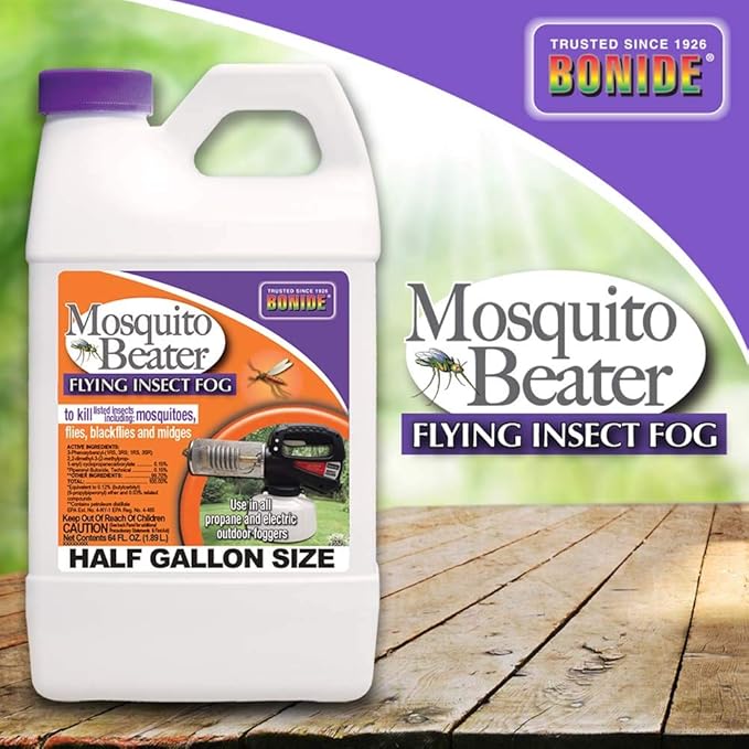 Bonide Mosquito Beater Flying Insect Fog, 64 oz Concentrate Kills Insects and Mosquitoes in Lawn and Garden