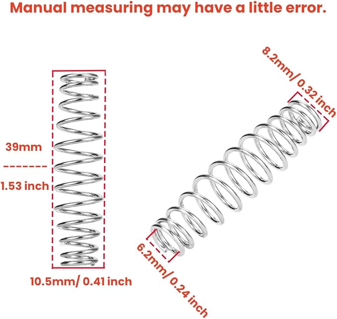 10pcs Pruner Replacement Springs for Pruning Shears, Trimming Scissors Gardening Springs (10pcs, One Size)
