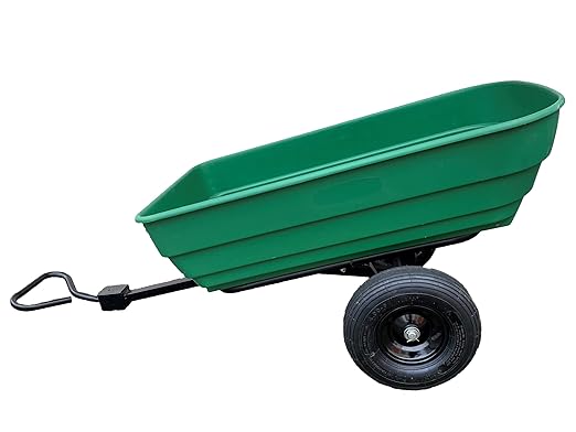 Tow Barrow Dumping Lawn and Garden Utility Trailer, 6.5 Cubic Foot